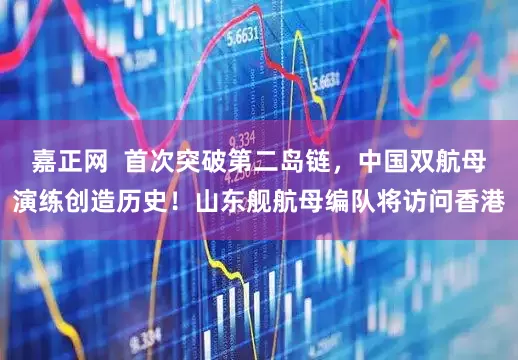 嘉正网  首次突破第二岛链，中国双航母演练创造历史！山东舰航母编队将访问香港